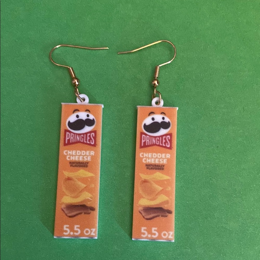 Pringles Cheddar Cheese Earrings